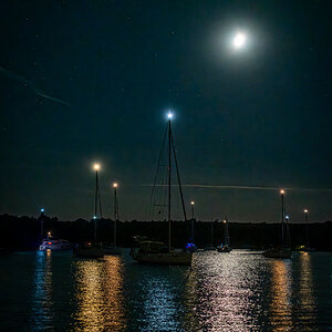 Ankerbucht bei Nacht