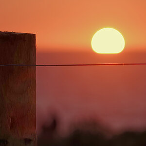 Sonnenuntergang auf der Atlantik (West Frankreich)