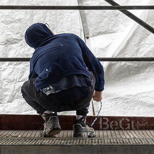 Christo at work