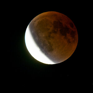 Mondfinsternis abnehmend