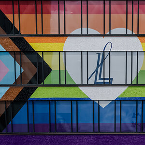 Bunte Fassade