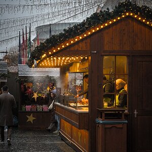 Hinter den Pollern...