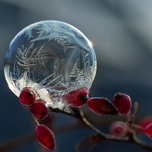 gefrorene Seifenblase