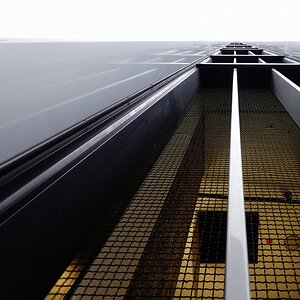 Eine Außenseite des Trianonagebäudes