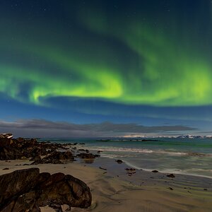 Bei Vollmond am Strand