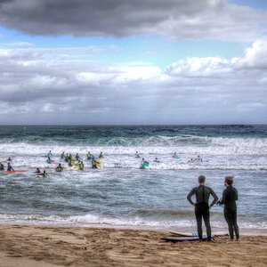Warten auf die Welle