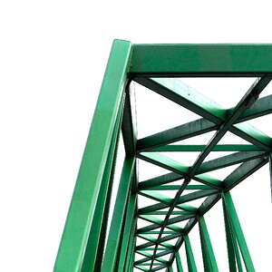 Die Brücke am Fluss.