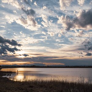 Wolken über dem See