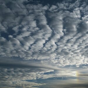Der Himmel ist bedeckt.