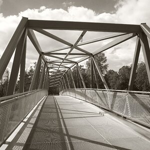 Brücke Radfahrer und Fußgänger