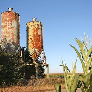 Alte Getreide-Silos