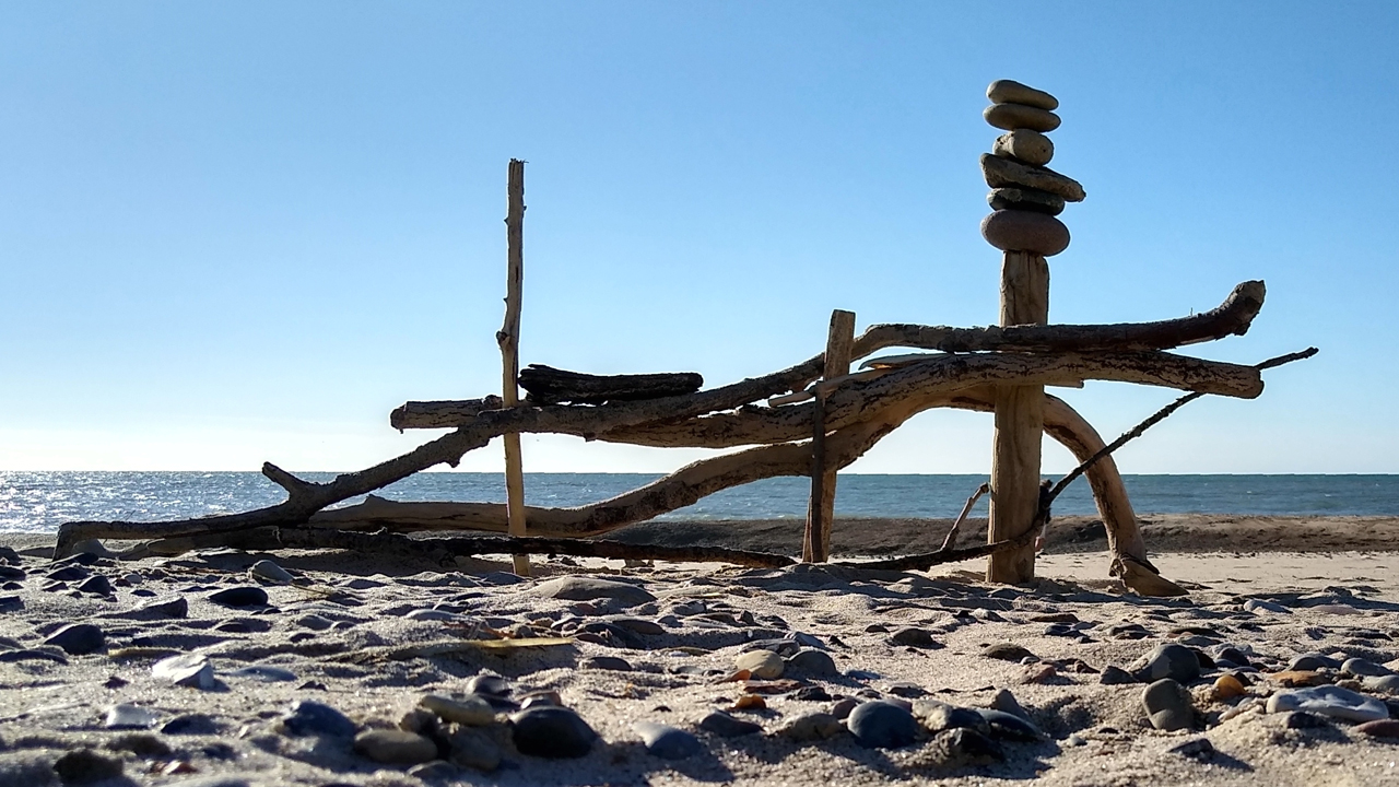 2. Spielerei am Strand