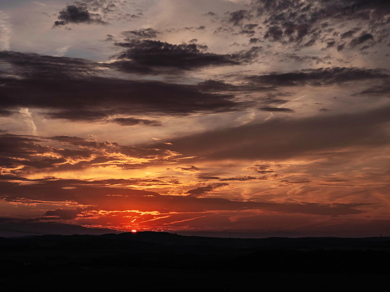 Abendliches Wolkenwunder