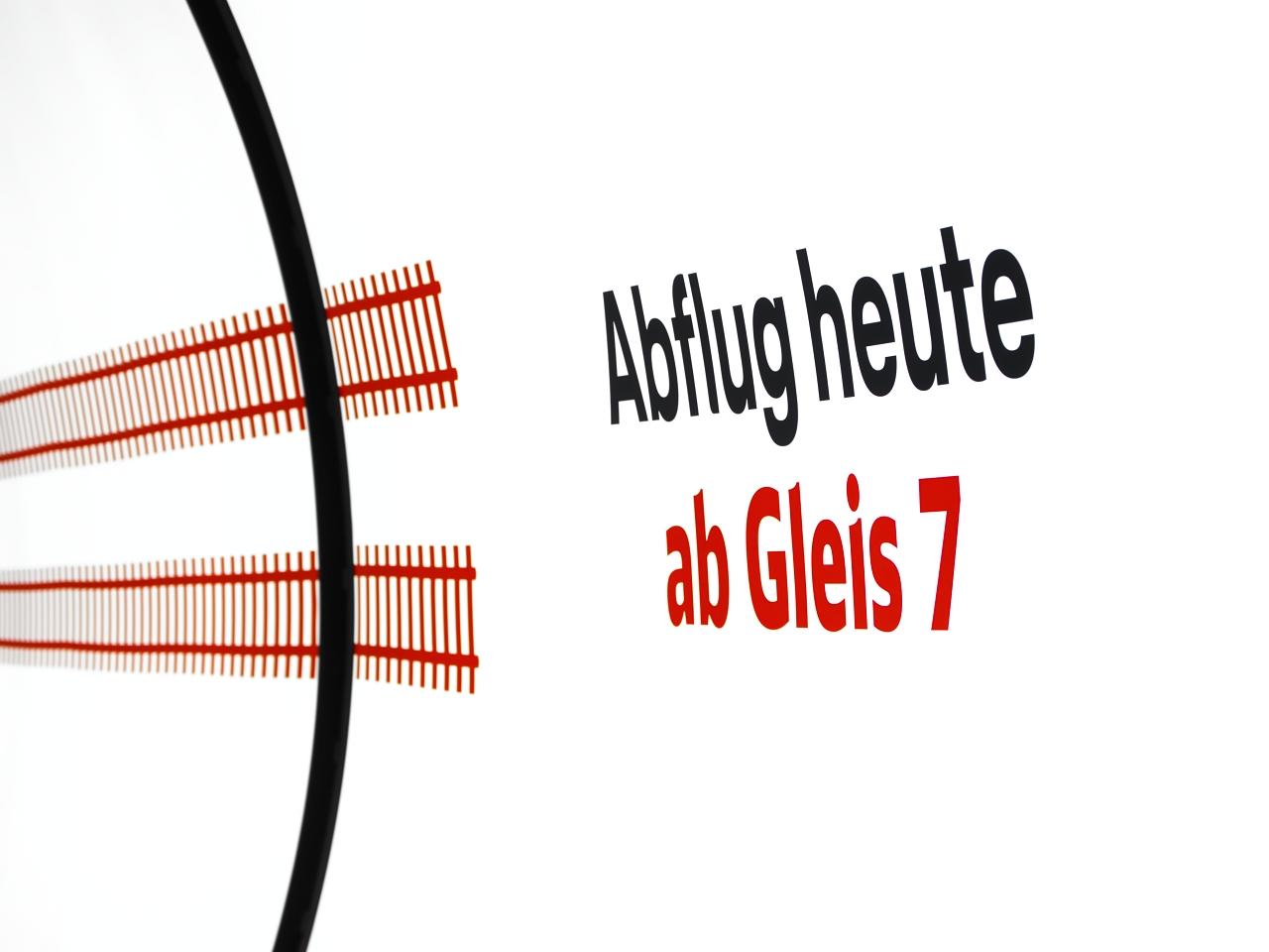 Abflug Gleis 7