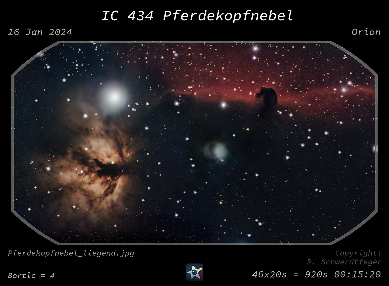 Ahornnebel und Pferdekopfnebel im Orion