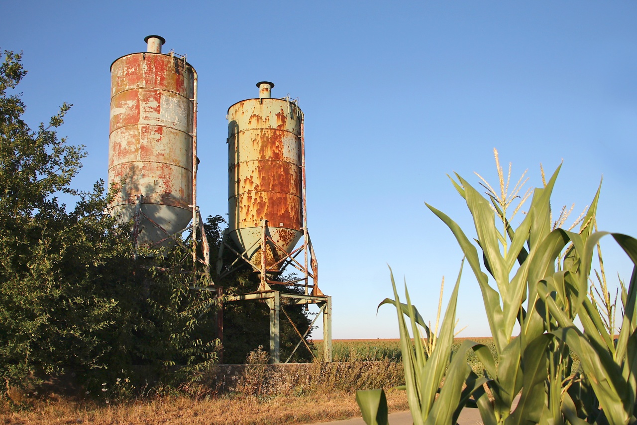 Alte Getreide-Silos