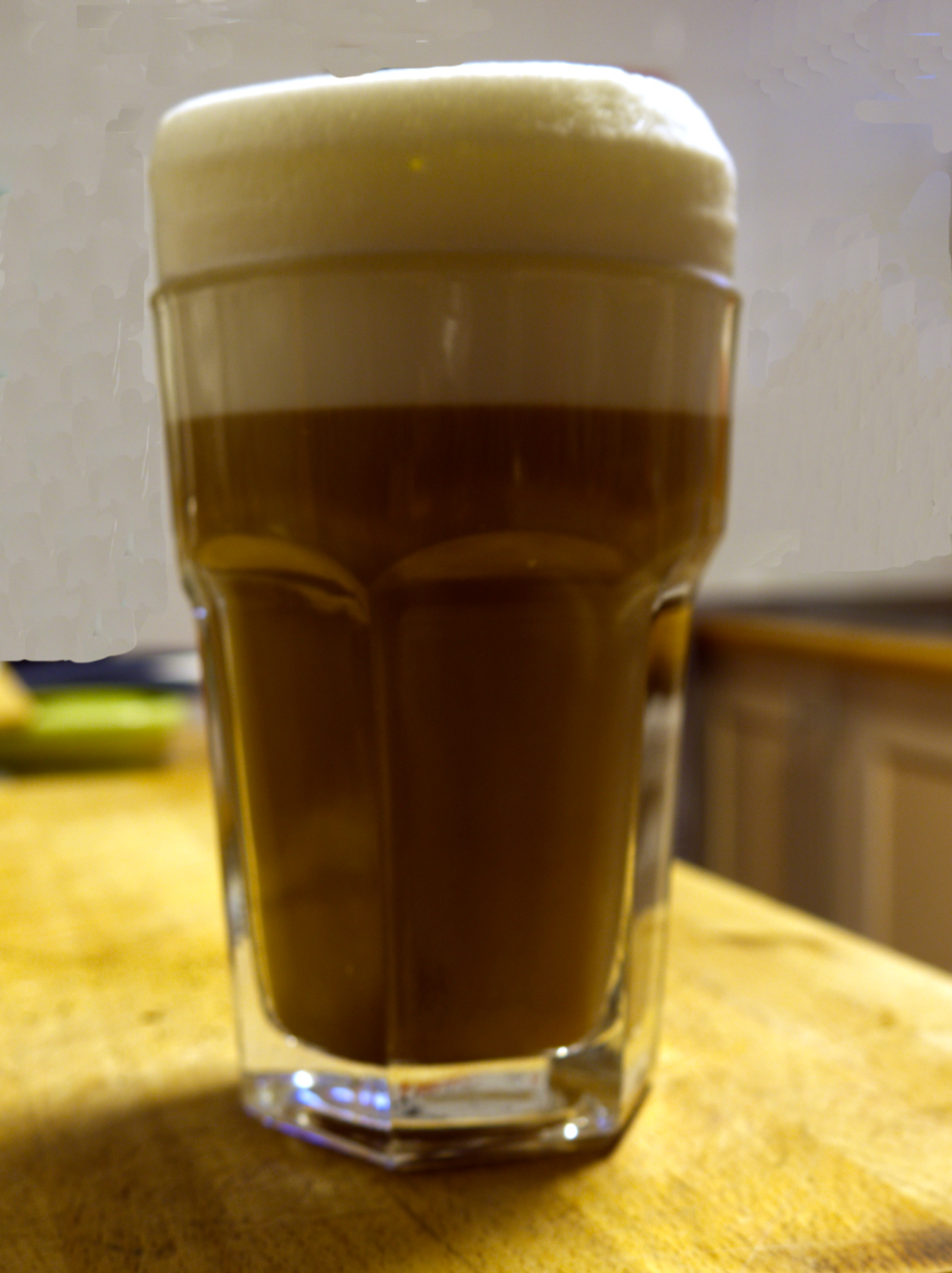 Ausblick auf einen ordentliche Latte Macchiato