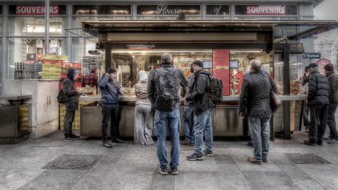 Beim "Würschtlstand"