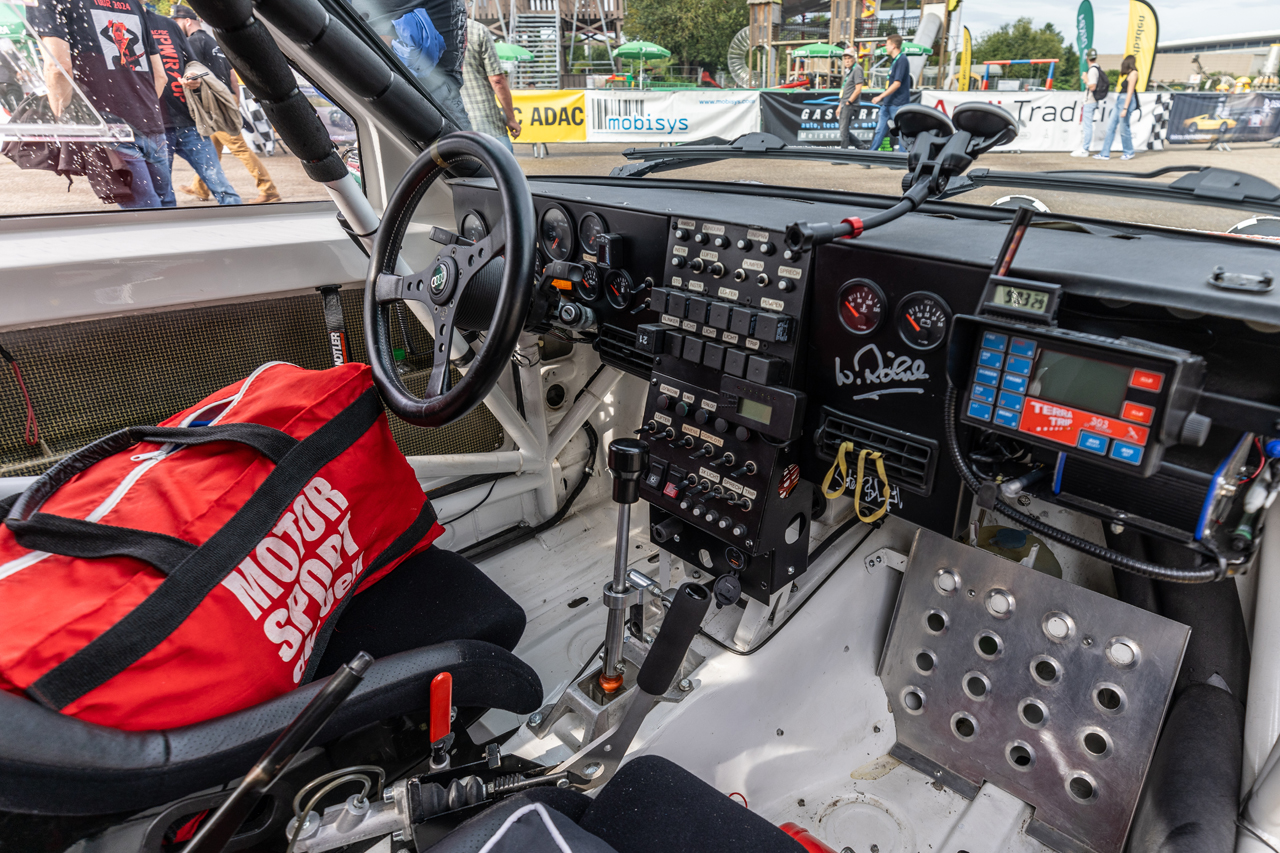 Blick in einen Audi von Walter Röhrl