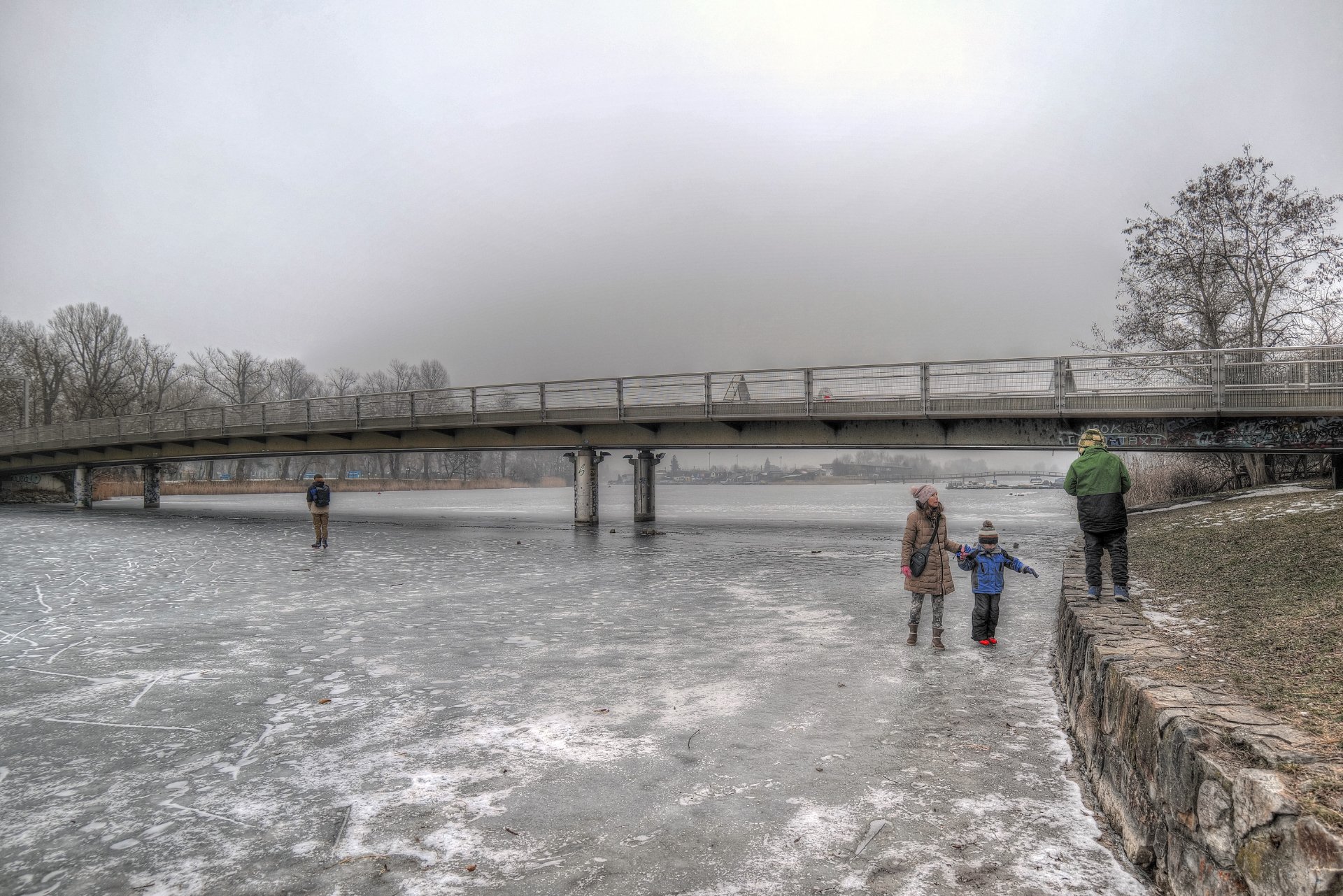 Brücke zu Gänsehäufel