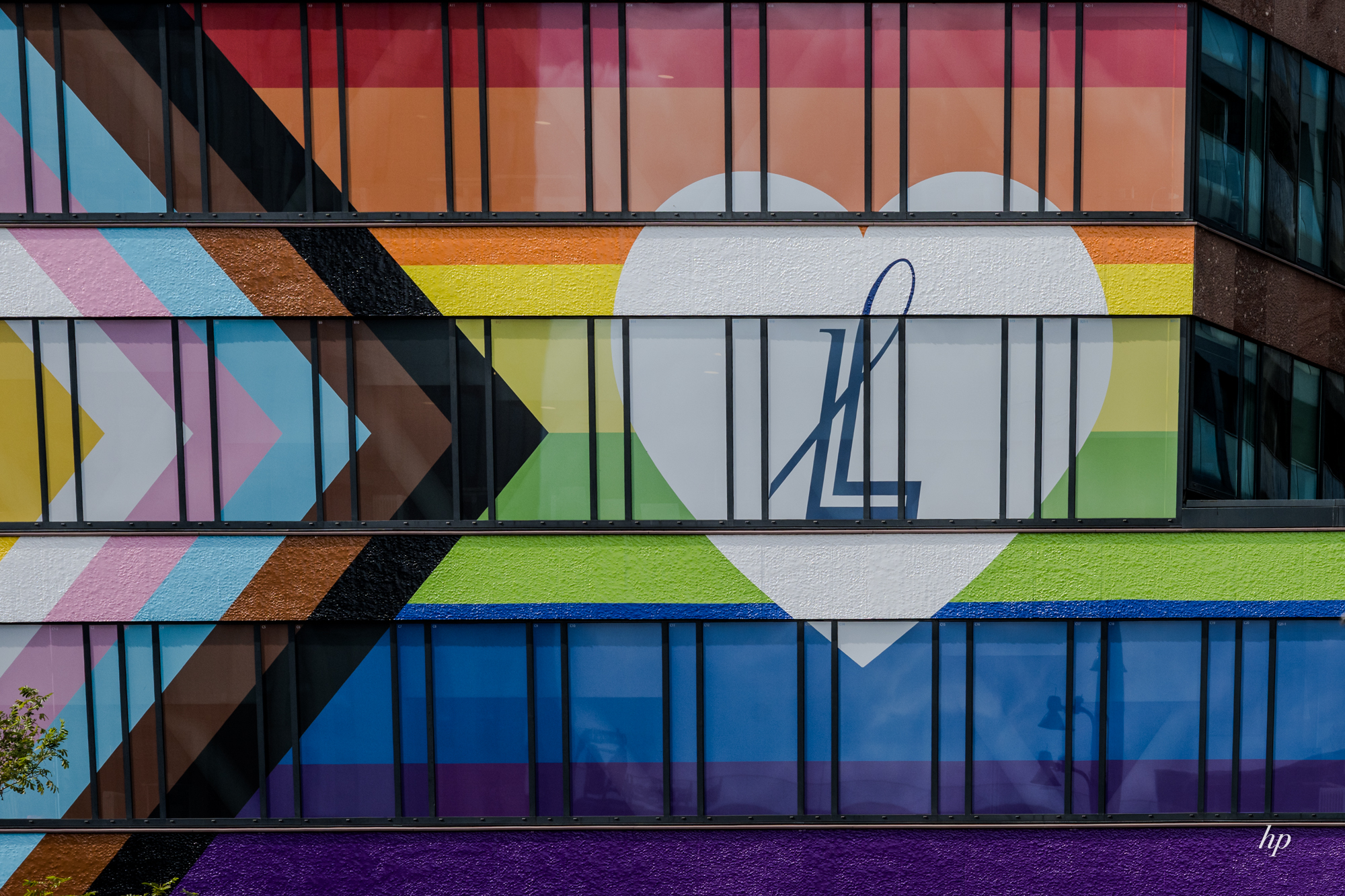 Bunte Fassade