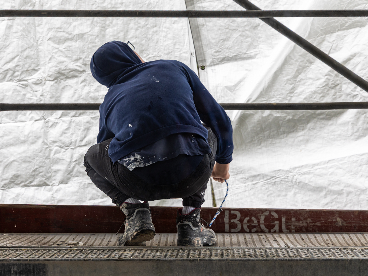 Christo at work