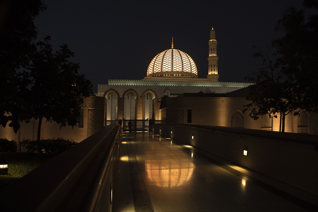 Die große Sultan Qaboos Moschee in Muscat