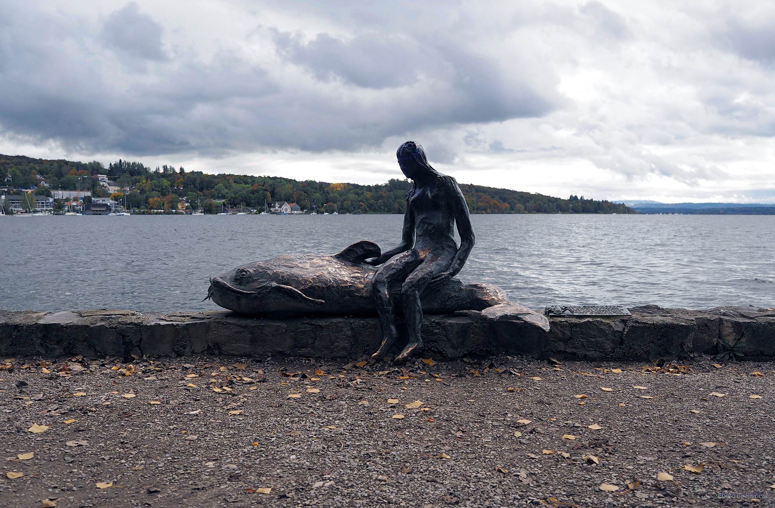 Die kleine Seejungfrau auf ihrem Waller
