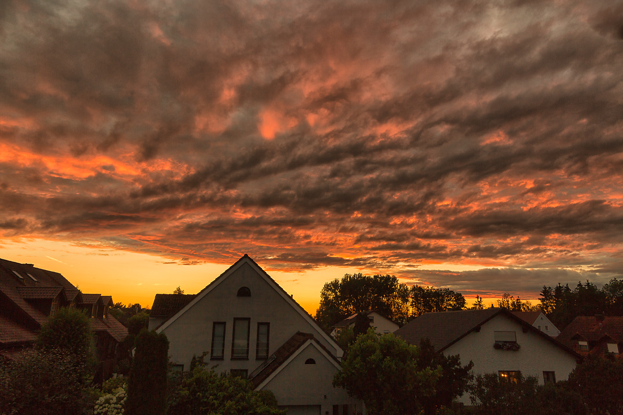 Dramatischer Sonnenuntergang