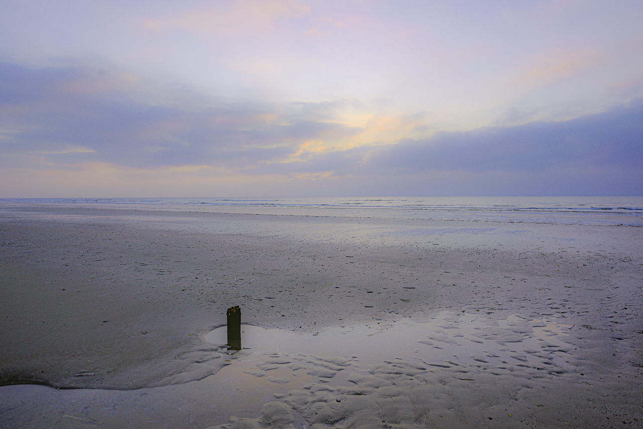 Einsam am Strand