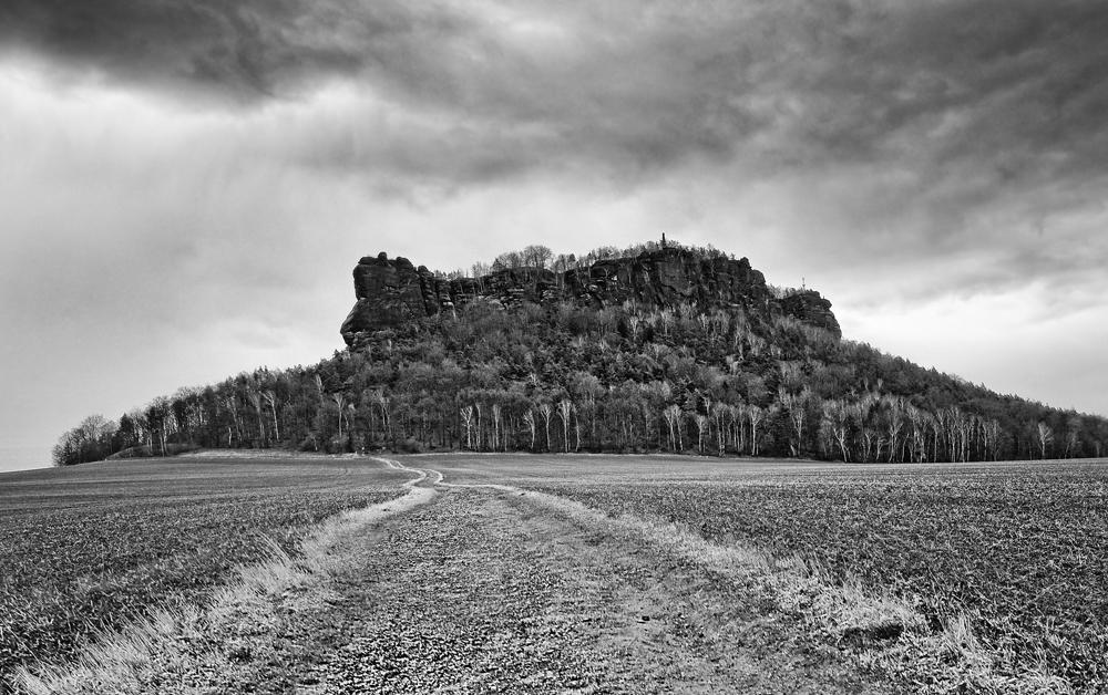 Elbsandsteingebirge schwarzweiß III