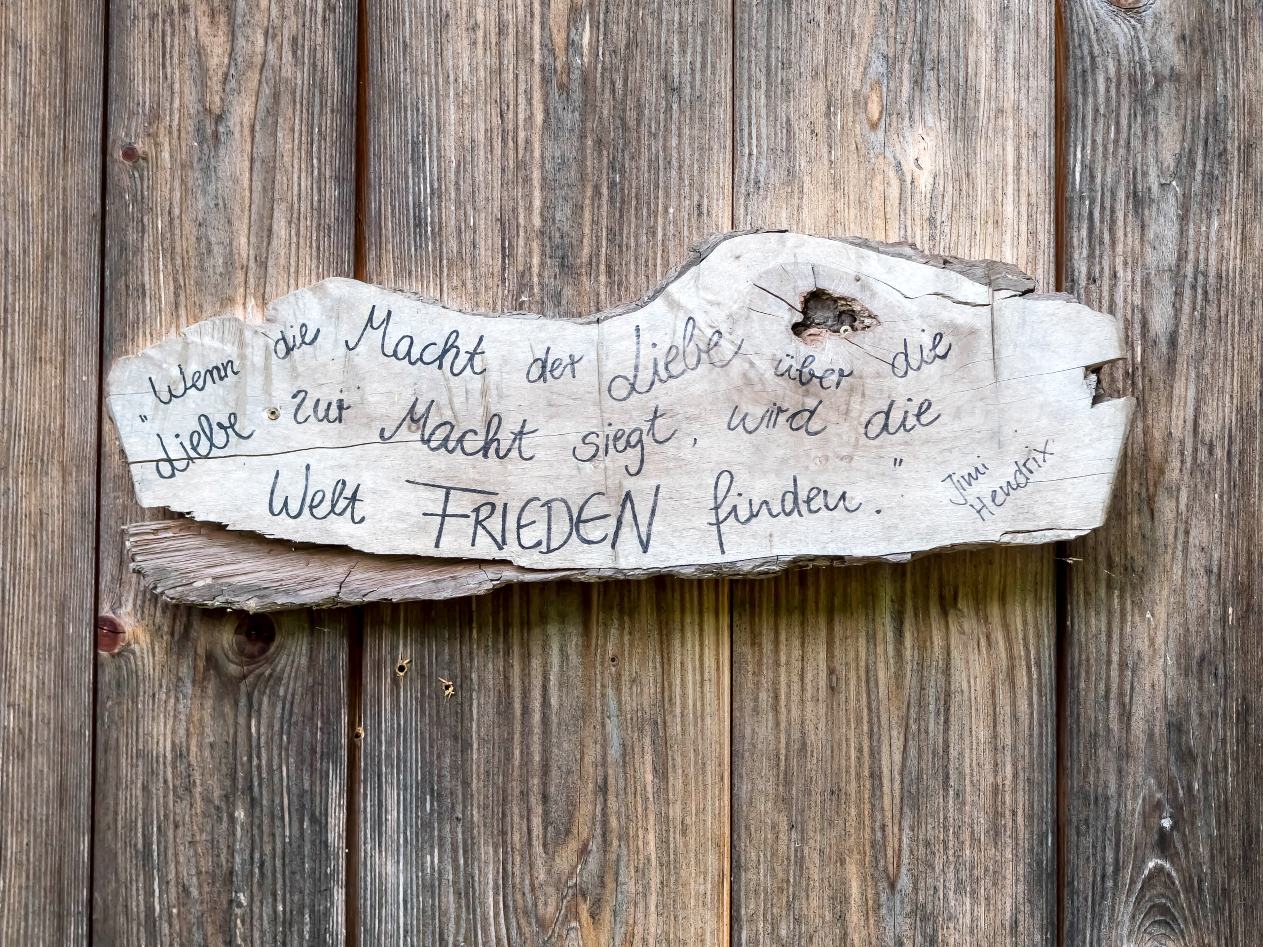 Entdeckt an einer Scheune