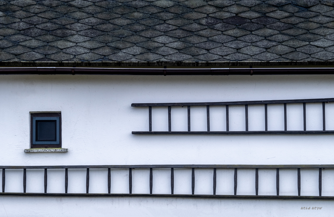 Fenster ohne - Leitern mit Sprossen II.