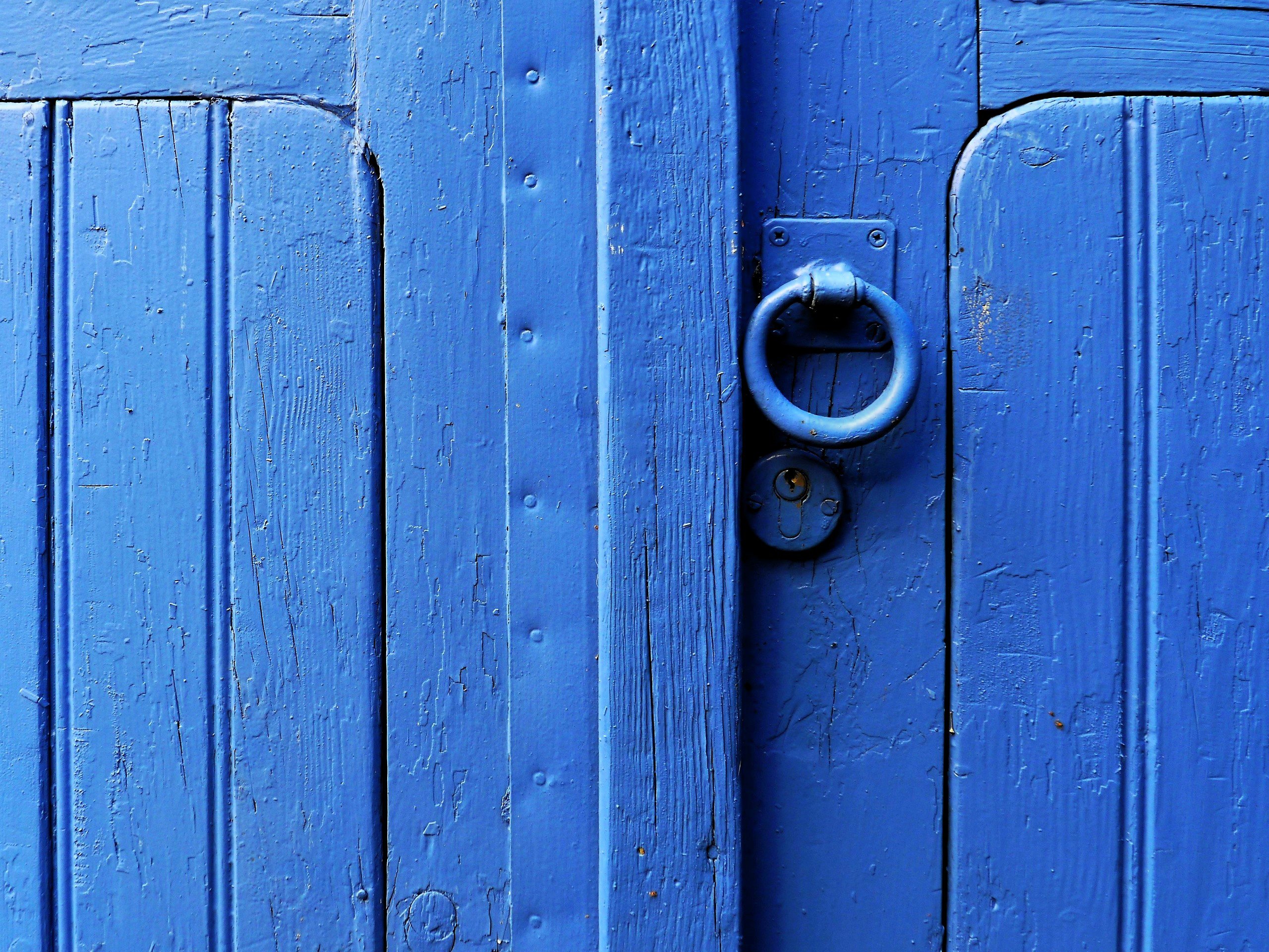 Ganz in blau