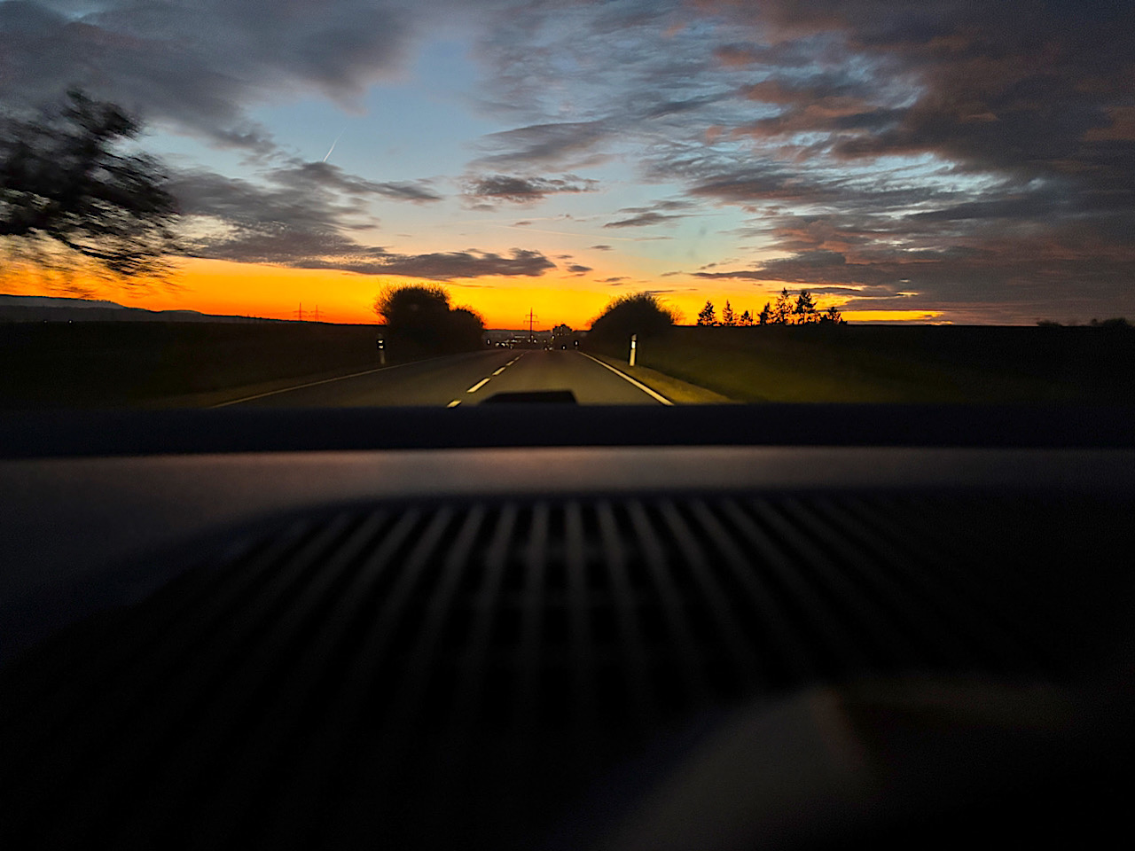 Himmel aus Auto