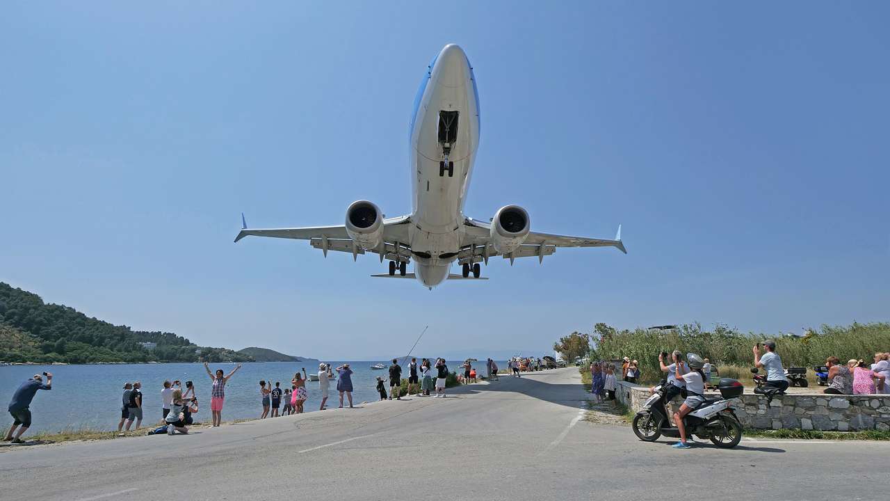 Landeanflug Skiathos