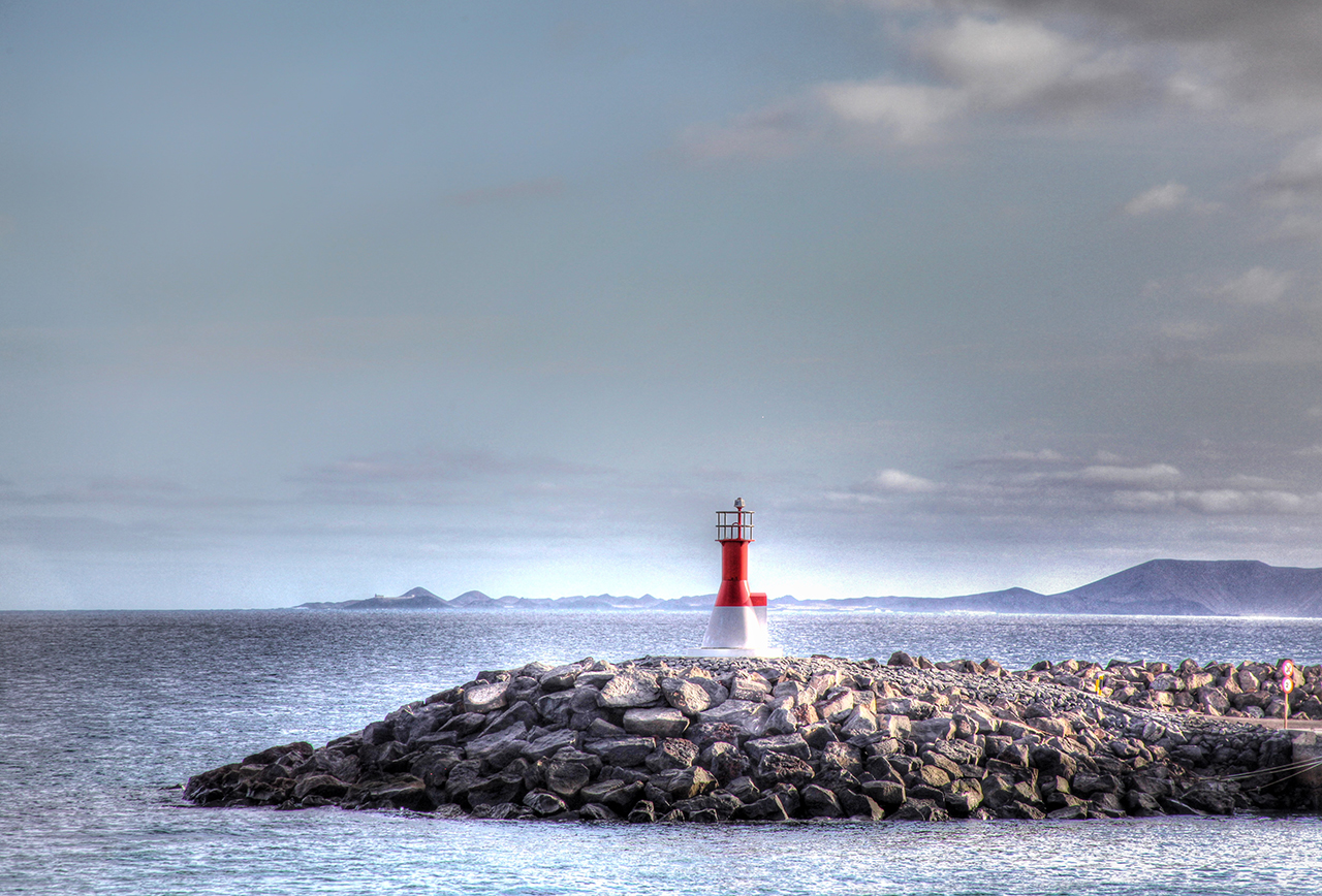 Leuchtturm in Playa Blanca