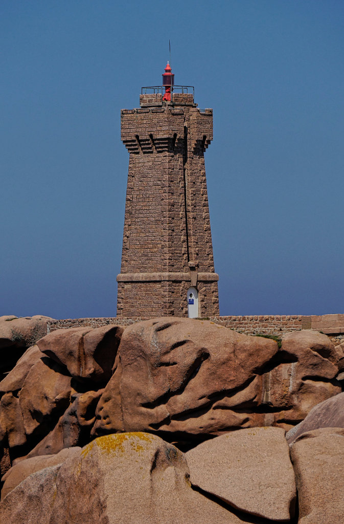 Leuchtturm von Ploumanac'h-Bretagne.