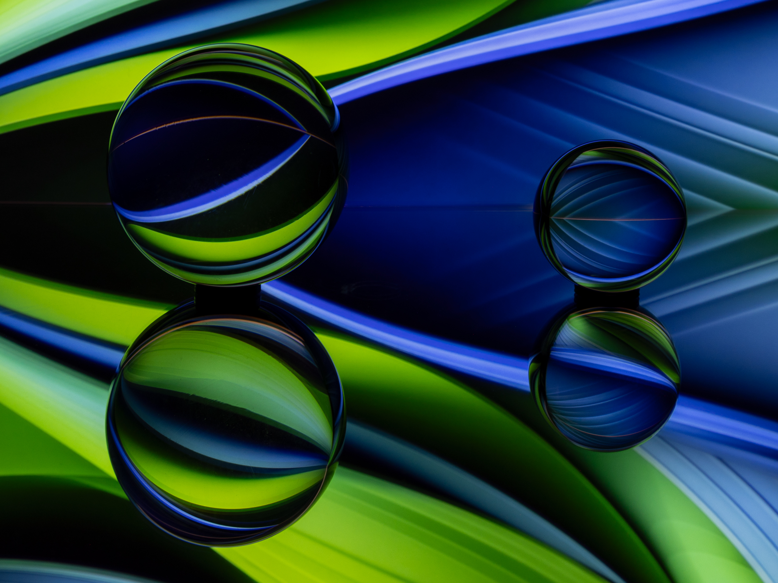 Licht und Kugeln