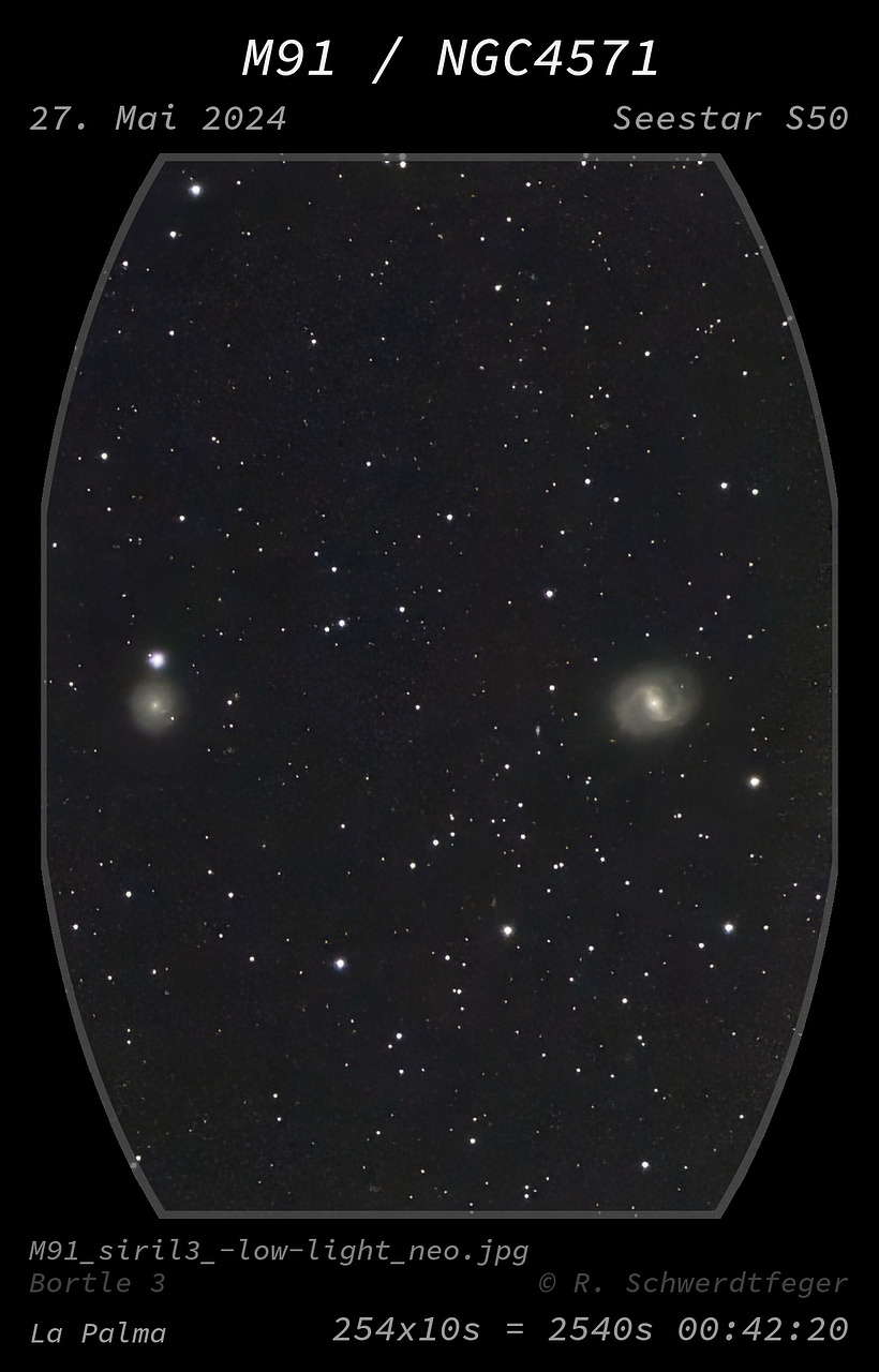 Links NGC4571, rechts  M91