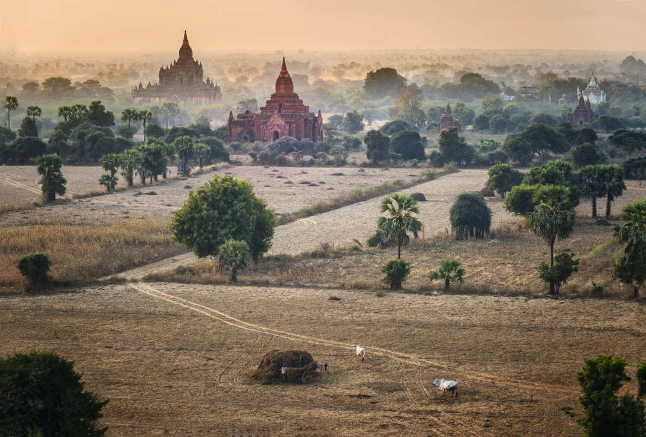 Morgens über Bagan