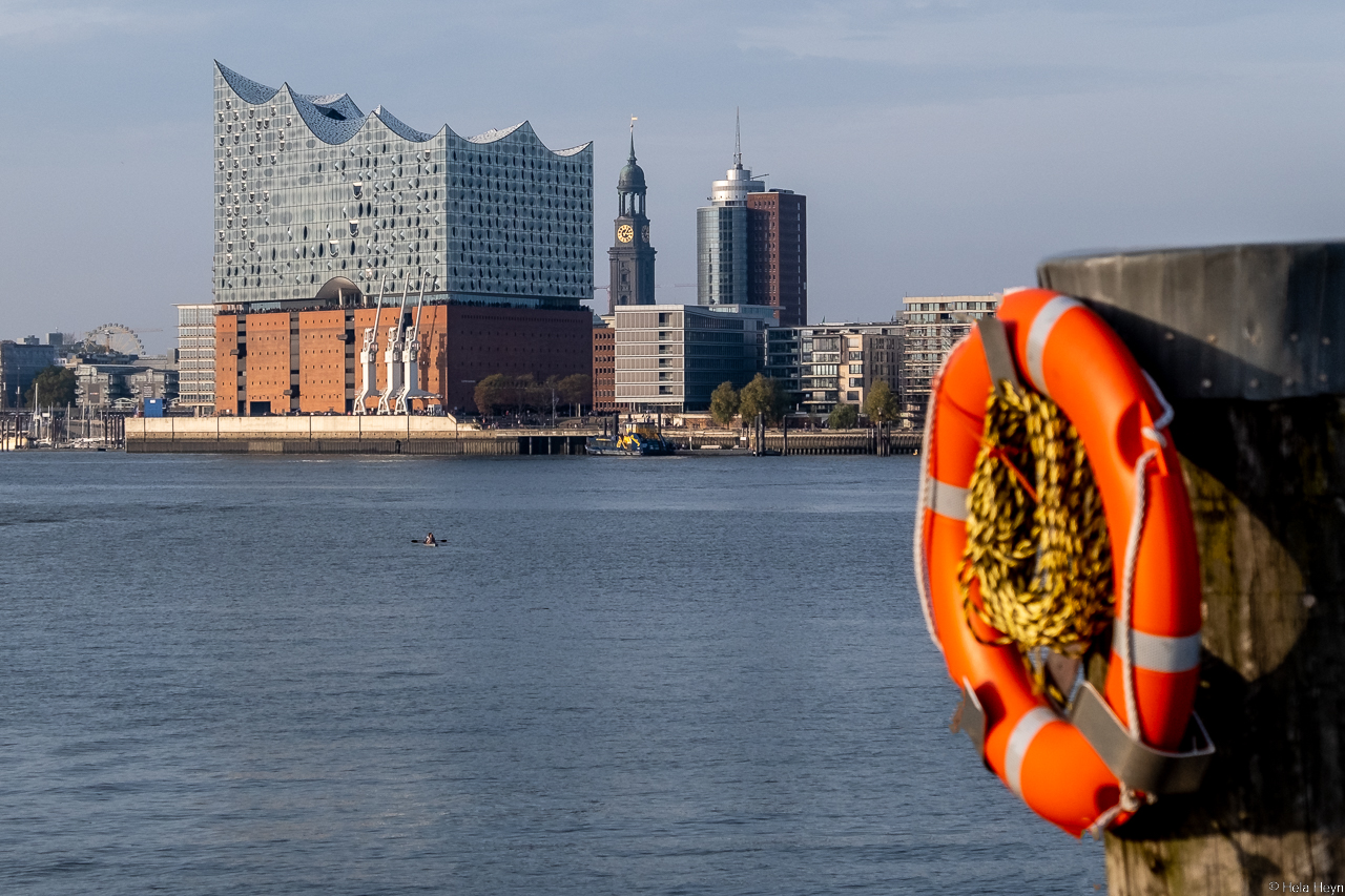 Paddler auf der Elbe