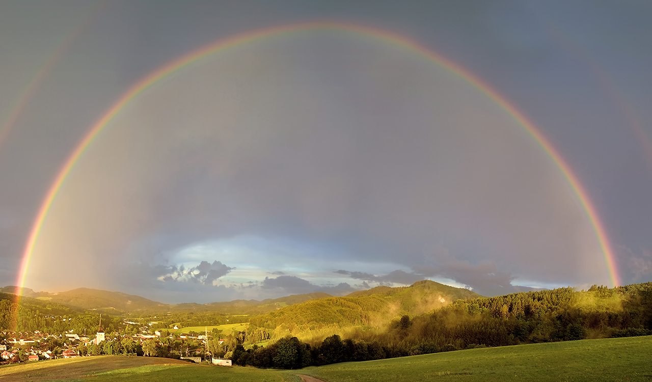 Regenbogen über Hainfeld