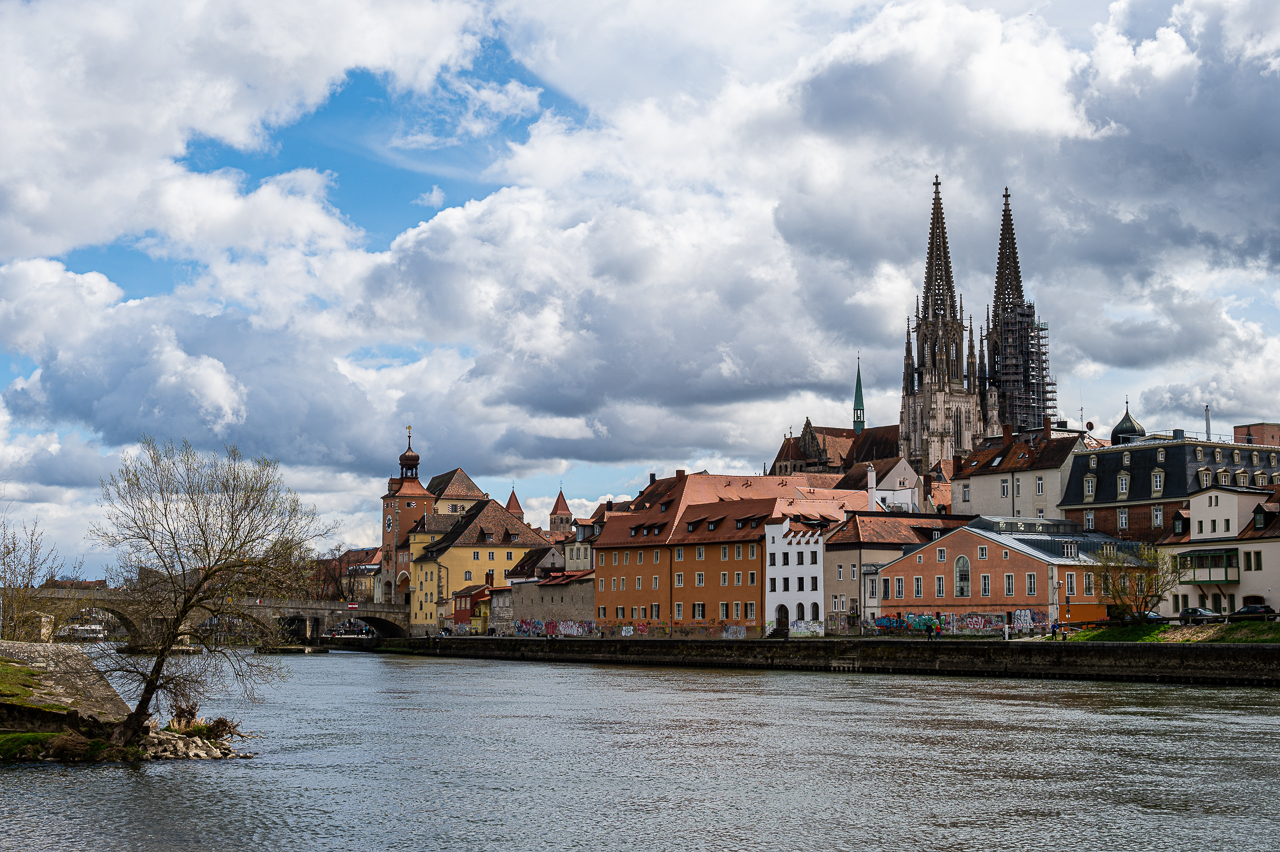 Regensburg mit Wolken aber ohne Regen ;-)