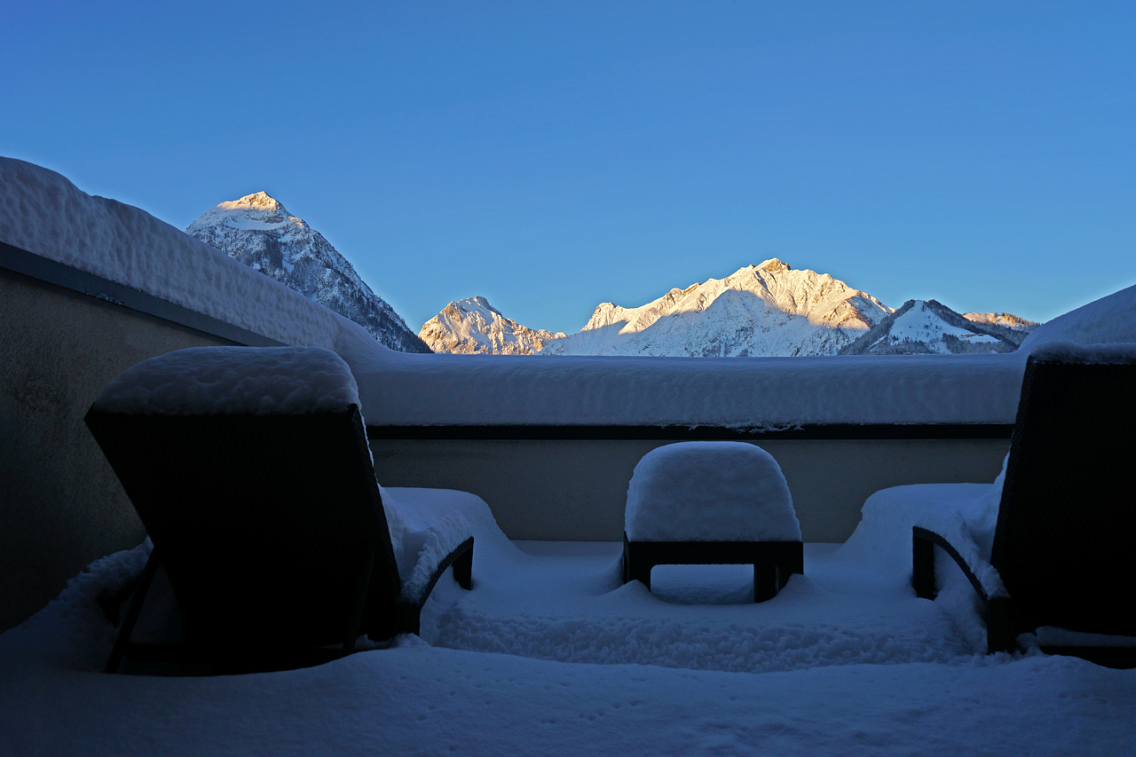 Schnee in den Bergen