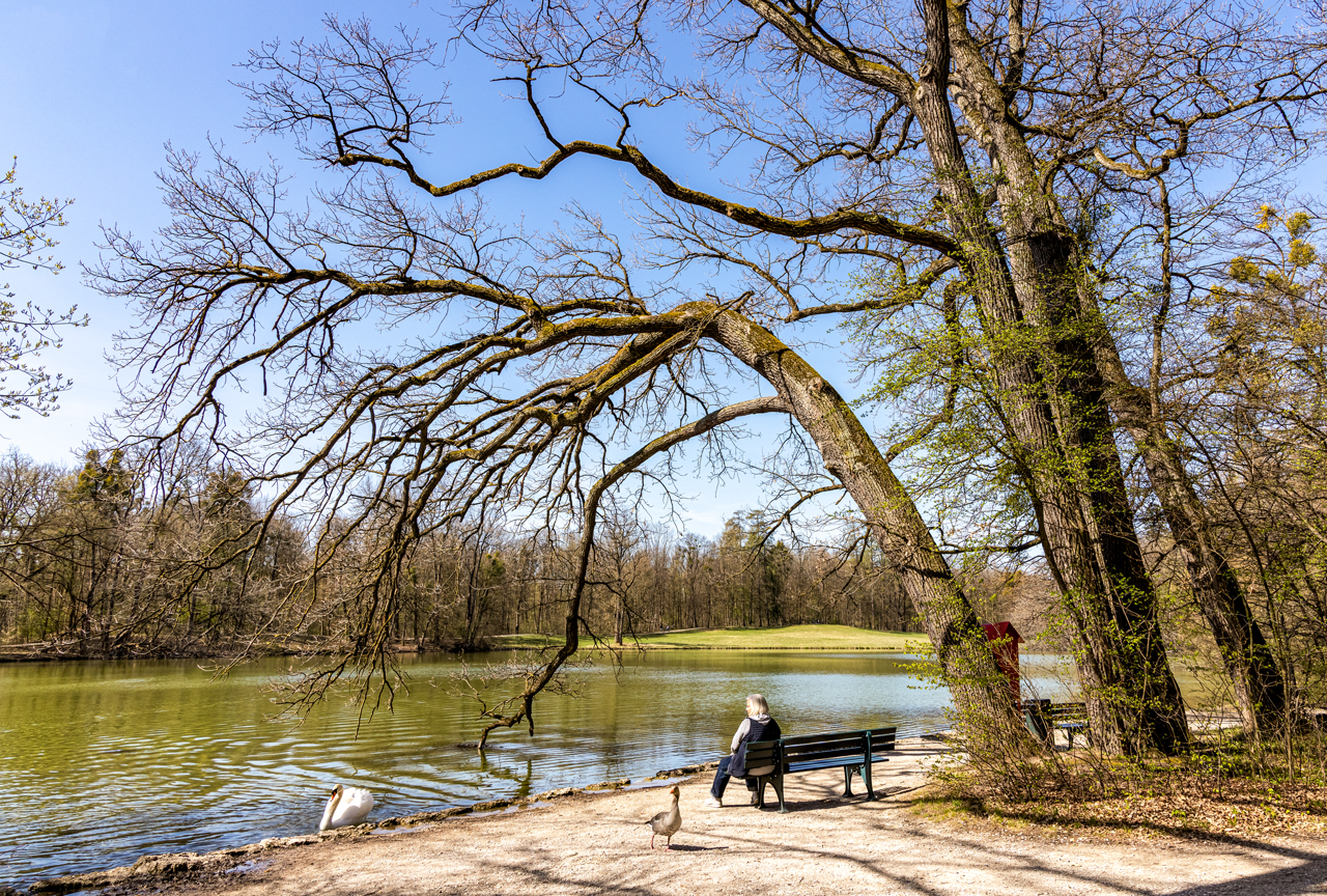 Seeblick im April