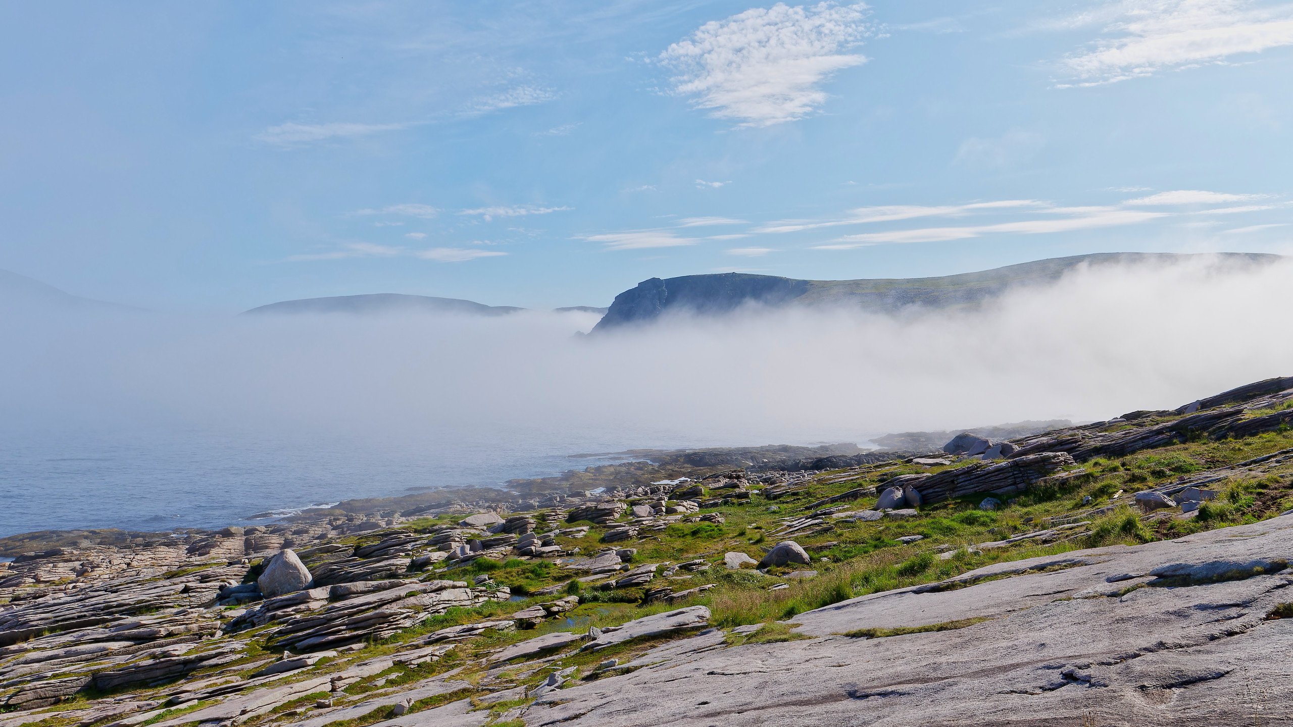 Seenebel am Nordkap
