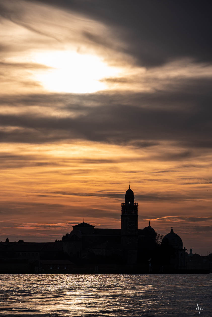 Silhouette im Abendlicht