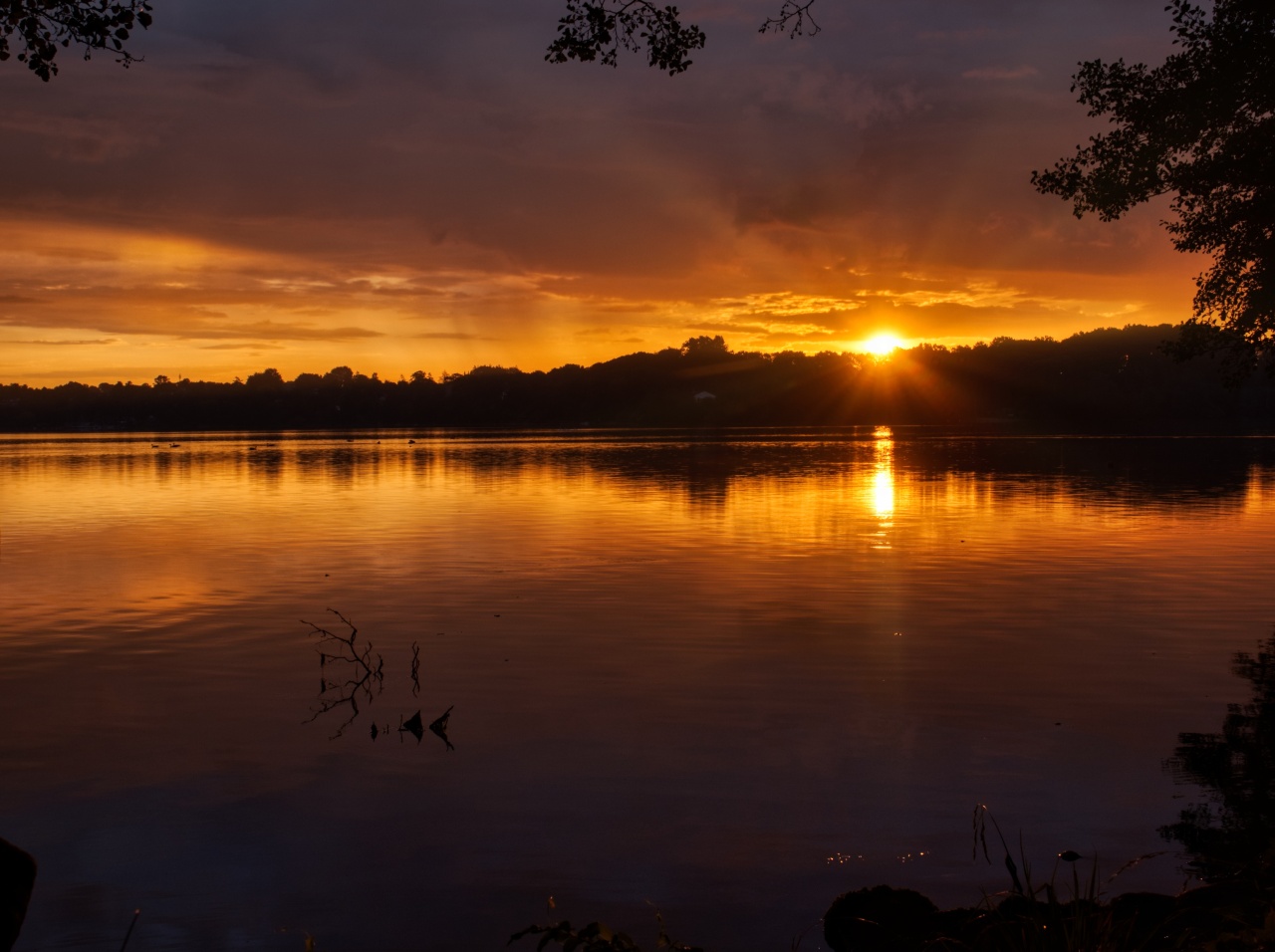 Sonnenuntergang am gr. Plöner See