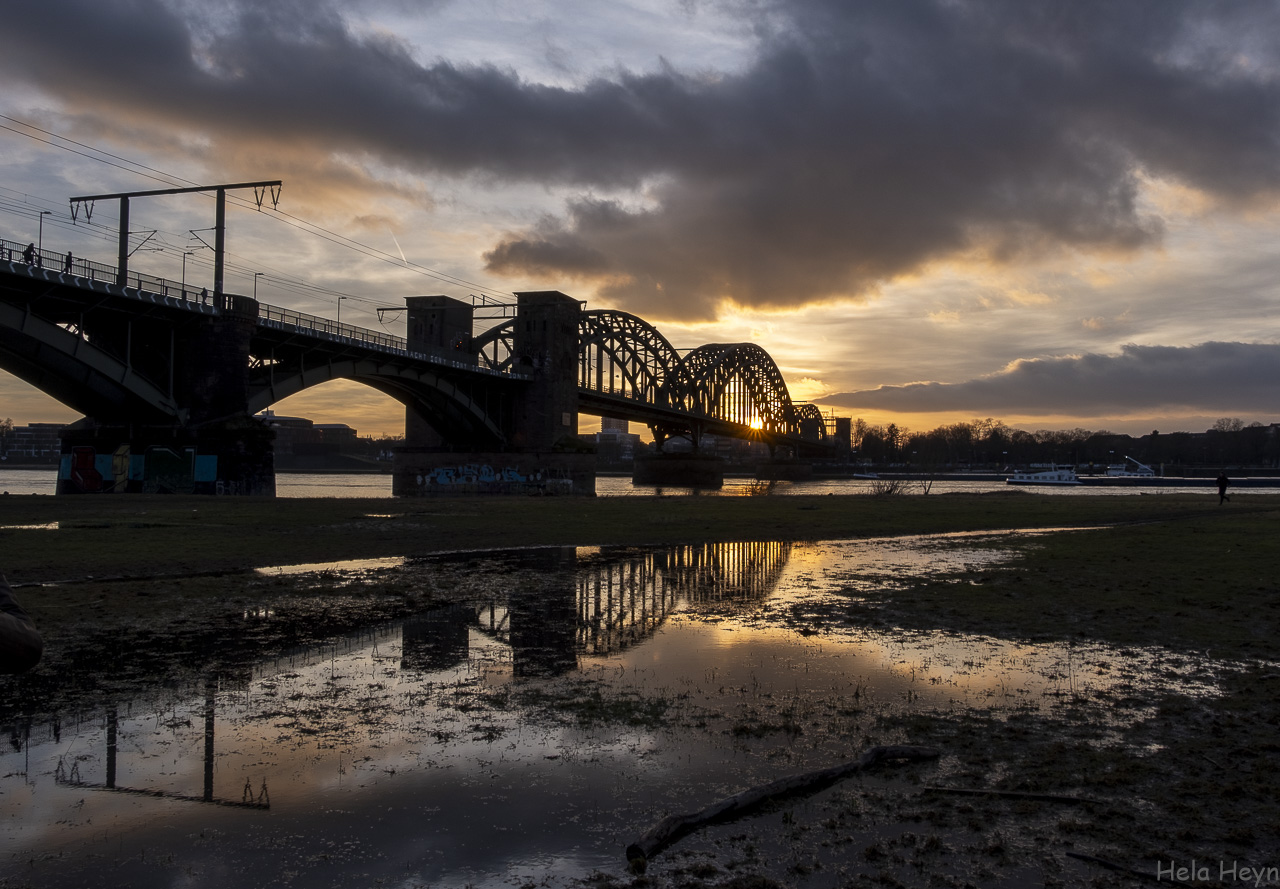 Sonnenuntergang am Rhein